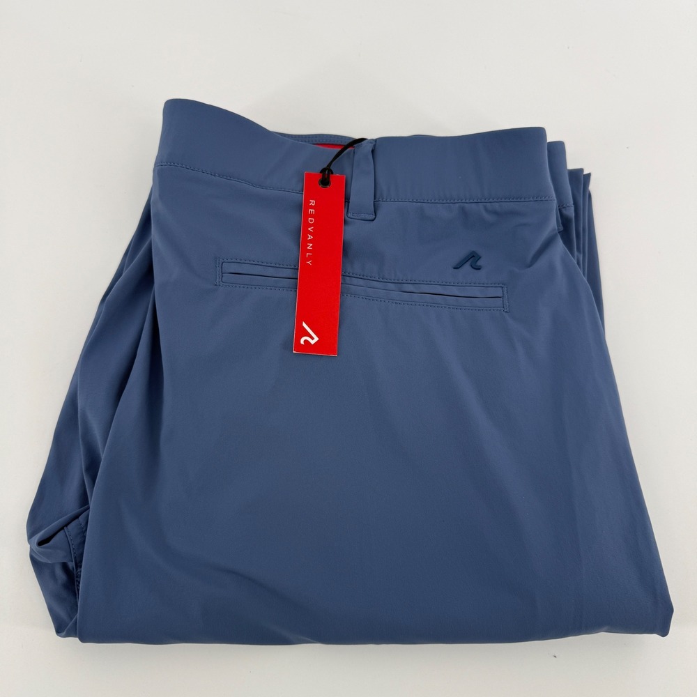 Redvanly Men Blue Golf Pants XL Performance Stretch Technical Trousers New